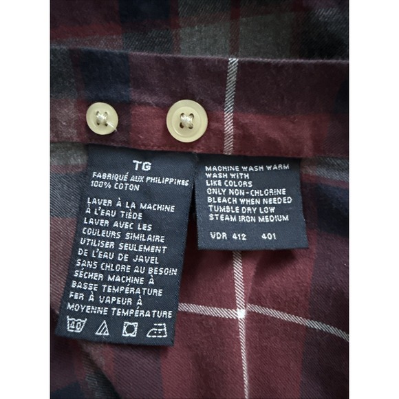 EUC Men's Nautica Button Down‎ Pocket Plaid L/S Soft Flannel Shirt Size XL - Picture 6 of 6